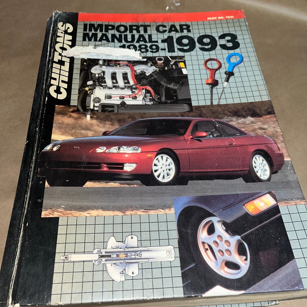 Chilton's Import Car Repair Manual 1989-1993 Service Guide Reference‎ Book
